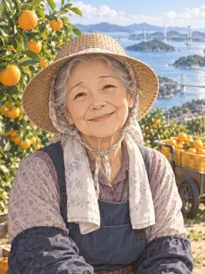 귤 농가 할머니