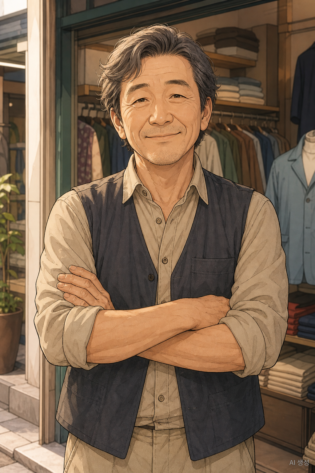 옆 상점 주인