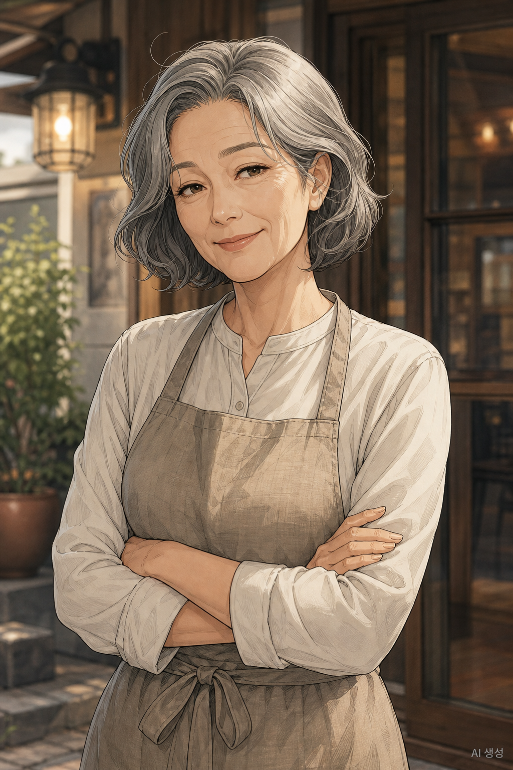 주인 아주머니