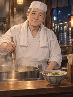 심야 우동집 주인 핫토리
