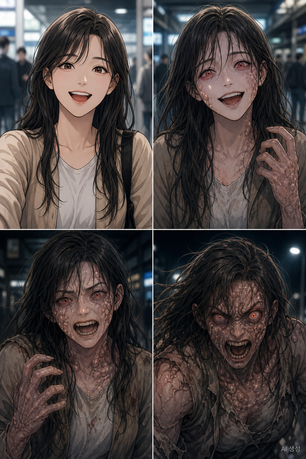 감염자들(여럿)