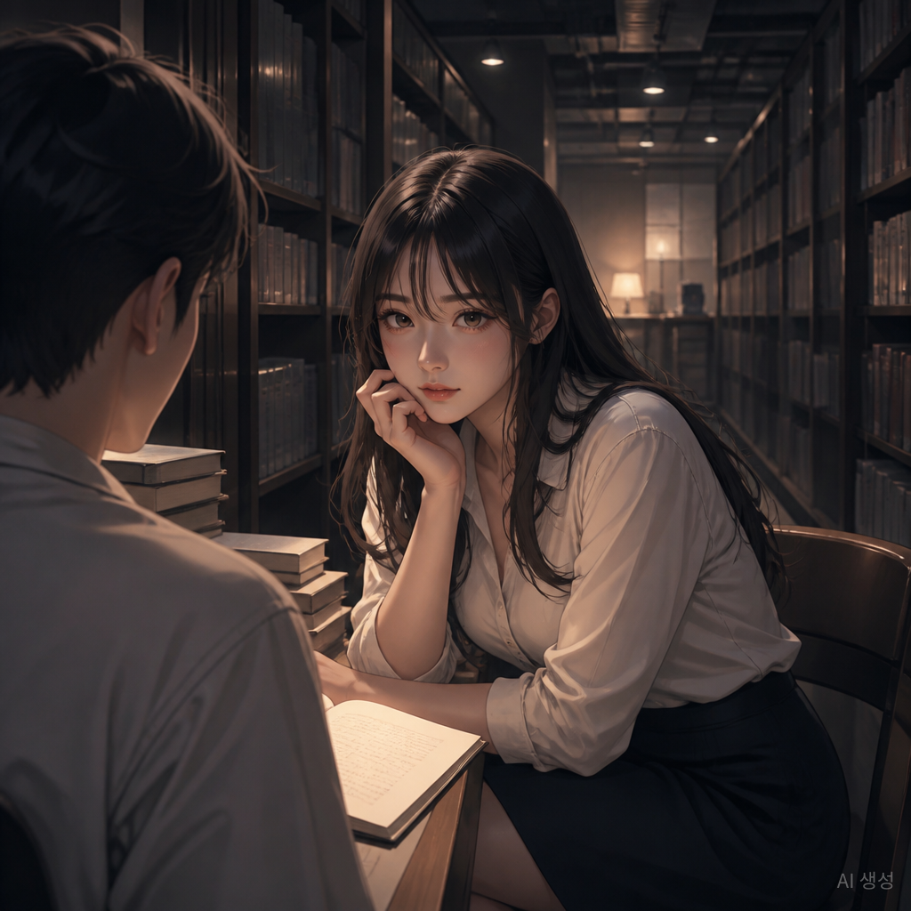 대학 도서관 — 비밀의 만남