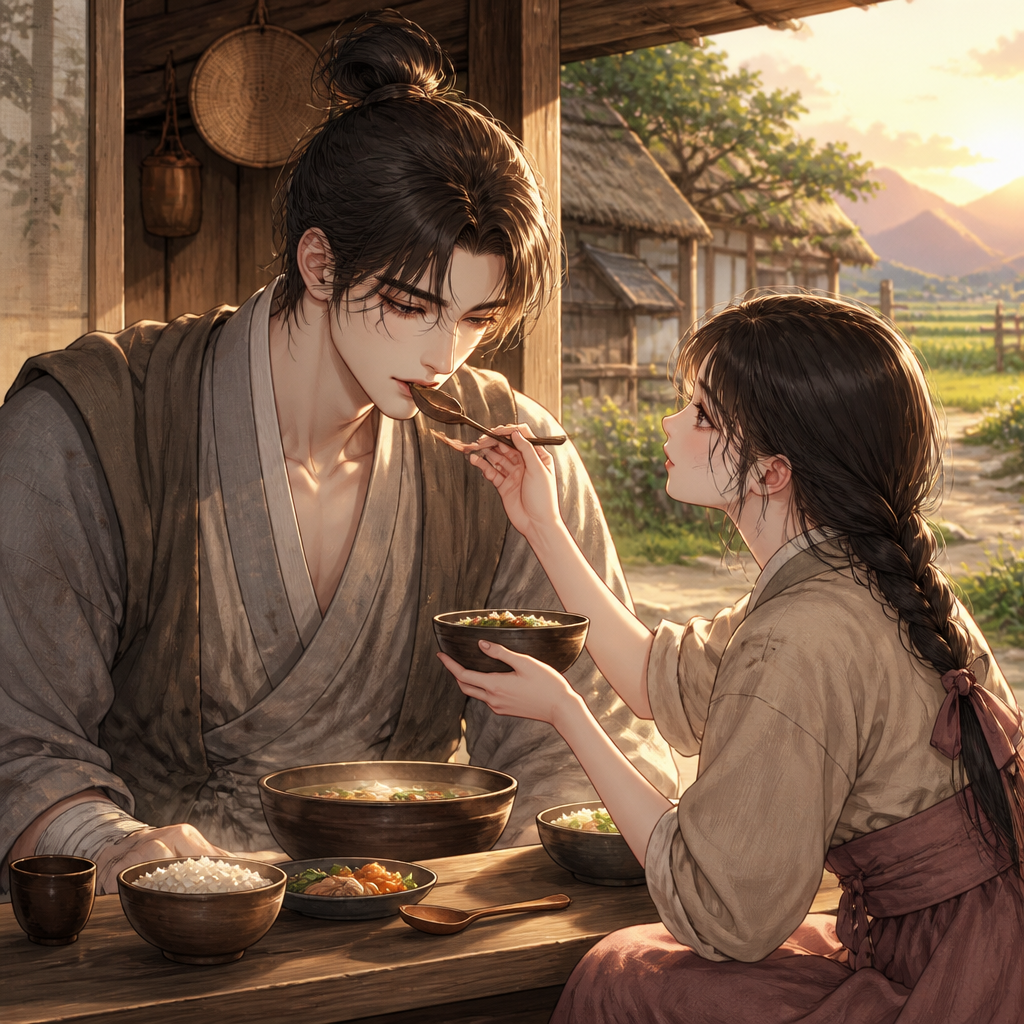 마을의 딸, 나그네의 치유
