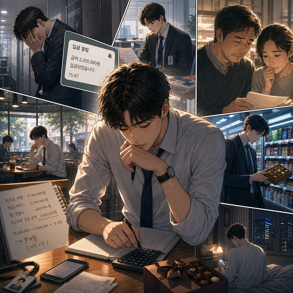 첫 월급의 무게