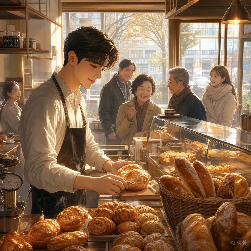 동네 빵집의 아침