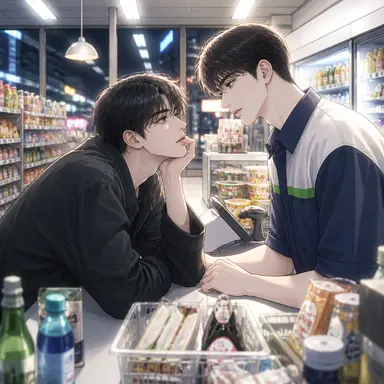 편의점 밤 시간