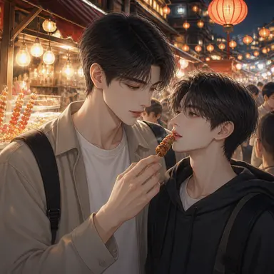 지우펀 야시장의 밤