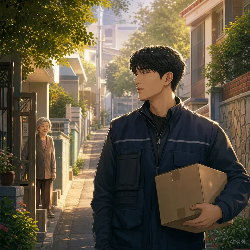 택배기사와 단골