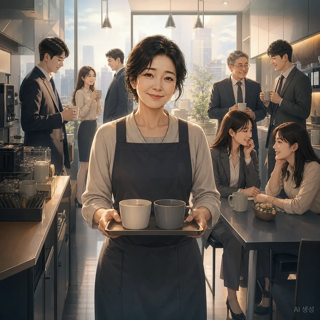회사 탕비실의 일상
