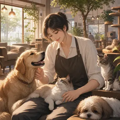 The Warmth of the Pet Café